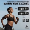 image:imageRBX 2lb Walking Weights Pair 1lb Each Soft Hand Weights with Reflective Safety Straps Ergonomic Grip amp Breathable Fabric Add Resistance to Walking Jogging amp AerobicsBlack