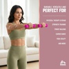 image:imageRBX Hand Weights Neoprene Hand Weights for Home Workouts Cardio amp Strength Training Home Gym EquipmentBright Pink