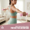 image:imageRBX Hand Weights Neoprene Hand Weights for Home Workouts Cardio amp Strength Training Home Gym EquipmentLight Pink