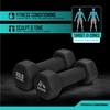 image:imageRBX Weights Dumbbells Set  Neoprene Arm Weights With NonSlip Grip Strength Training Equipment for Home or Gym AntiRollBlack