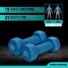 image:imageRBX Weights Dumbbells Set  Neoprene Arm Weights With NonSlip Grip Strength Training Equipment for Home or Gym AntiRollMalibu Blue
