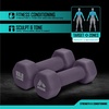 image:imageRBX Weights Dumbbells Set  Neoprene Arm Weights With NonSlip Grip Strength Training Equipment for Home or Gym AntiRollRoyal Plum