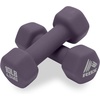 image:imageRBX Weights Dumbbells Set  Neoprene Arm Weights With NonSlip Grip Strength Training Equipment for Home or Gym AntiRollRoyal Plum