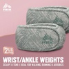 image:imageRBX Wrist amp Ankle Weights Set 2LB Pair1LB Each Adjustable Comfort Fit for Training amp ToningGreen