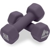 image:imageRBX Weights Dumbbells Set  Neoprene Arm Weights With NonSlip Grip Strength Training Equipment for Home or Gym AntiRollRoyal Plum