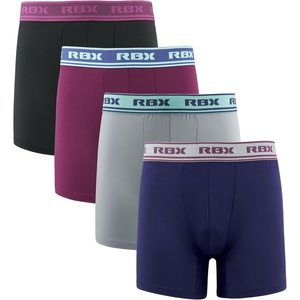 image:imageRBX Active Mens Athletic Performance Quick Dry MultiPack Boxer Brief SetBlackGreyMaroonNavy