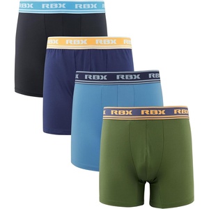 image:imageRBX Active Mens Athletic Performance Quick Dry MultiPack Boxer Brief SetGreenBlackNavyLight Blue