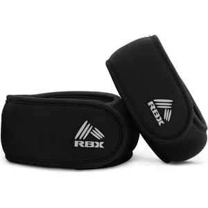 image:imageRBX Wrist amp Ankle Weights Set 2LB Pair1LB Each Adjustable Comfort Fit for Training amp ToningBlack