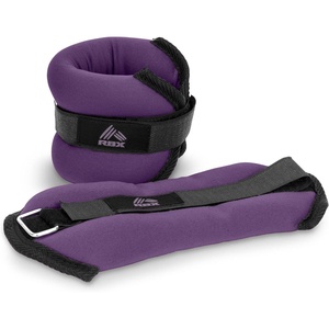 image:imageRBX Wrist amp Ankle Weights Set Adjustable Comfort Fit for Training amp ToningDark Purple
