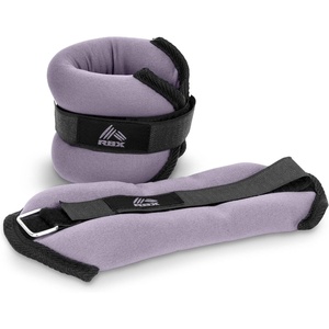 image:imageRBX Wrist amp Ankle Weights Set Adjustable Comfort Fit for Training amp ToningLight Purple