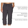 image:imageRBX Active Capri Pants for Women Joggers Stretch Lightweight Womens Casual Pant Capri with DrawstringCharcoal S21