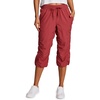 image:imageRBX Active Capri Pants for Women Joggers Stretch Lightweight Womens Casual Pant Capri with DrawstringGarnet