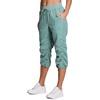 image:imageRBX Active Capri Pants for Women Joggers Stretch Lightweight Womens Casual Pant Capri with DrawstringSea Glass