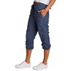 image:imageRBX Active Capri Pants for Women Joggers Stretch Lightweight Womens Casual Pant Capri with DrawstringSmoke Blue