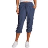 image:imageRBX Active Capri Pants for Women Joggers Stretch Lightweight Womens Casual Pant Capri with DrawstringSmoke Blue
