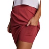 image:imageRBX Active Longer Length Skort for Women Quick Drying Woven Pickleball Golf Skort with Pockets for Tennis Hiking RunningGarnet