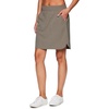 image:imageRBX Active Longer Length Skort for Women Quick Drying Woven Pickleball Golf Skort with Pockets for Tennis Hiking RunningLong Length Smoke Sage