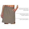 image:imageRBX Active Longer Length Skort for Women Quick Drying Woven Pickleball Golf Skort with Pockets for Tennis Hiking RunningLong Length Smoke Sage