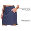 image:imageRBX Active Longer Length Skort for Women Quick Drying Woven Pickleball Golf Skort with Pockets for Tennis Hiking RunningSmoke Blue