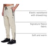 image:imageRBX Active Mens Athletic Fleece Lined Tapered Jogger Sweatpant with PocketAnkle Zip Stone