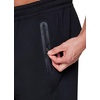 image:imageRBX Active Mens Athletic Fleece Lined Tapered Jogger Sweatpant with PocketBlack Bonded