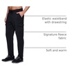 image:imageRBX Active Mens Athletic Fleece Lined Tapered Jogger Sweatpant with PocketBlack Solid Cargo