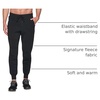 image:imageRBX Active Mens Athletic Fleece Lined Tapered Jogger Sweatpant with PocketF20 Bonded Black