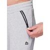 image:imageRBX Active Mens Athletic Fleece Lined Tapered Jogger Sweatpant with PocketHtr Zip Light Grey