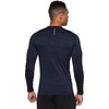 image:imageRBX Active Mens Athletic Performance Long Sleeve Crew Neck Fleece Lined Insulated Fitted Base Layer TShirtF19 Navy Blue