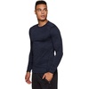 image:imageRBX Active Mens Athletic Performance Long Sleeve Crew Neck Fleece Lined Insulated Fitted Base Layer TShirtF19 Navy Blue
