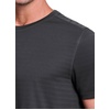 image:imageRBX Active Mens Athletic Performance Workout Gym Running Short Sleeve Crewneck TShirtShadow Stripe Charcoal