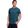 image:imageRBX Active Mens Athletic Performance Workout Gym Running Short Sleeve Crewneck TShirtShadow Stripe Dark Teal