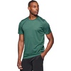 image:imageRBX Active Mens Athletic Performance Workout Gym Running Short Sleeve Crewneck TShirtShadow Stripe Jasper Green