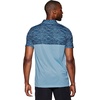 image:imageRBX Active Mens Golf Shirt Short Sleeve Quick Drying Performance Polo ShirtColorblock Mesh Blue
