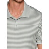 image:imageRBX Active Mens Golf Shirt Short Sleeve Quick Drying Performance Polo ShirtStriped Light Grey