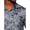image:imageRBX Active Mens Golf Shirt Short Sleeve Quick Drying Performance Polo ShirtTonal Floral Grey