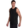 image:imageRBX Active Mens Lightweight Quick Dry Performance Sleeveless Muscle TeeJacquard Dot Black