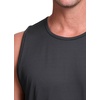 image:imageRBX Active Mens Lightweight Quick Dry Performance Sleeveless Muscle TeeJacquard Dot Charcoal