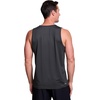image:imageRBX Active Mens Lightweight Quick Dry Performance Sleeveless Muscle TeeJacquard Dot Charcoal