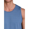 image:imageRBX Active Mens Lightweight Quick Dry Performance Sleeveless Muscle TeeJacquard Dot Elemental Blue