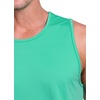 image:imageRBX Active Mens Lightweight Quick Dry Performance Sleeveless Muscle TeeJacquard Dot Pool Green