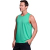 image:imageRBX Active Mens Lightweight Quick Dry Performance Sleeveless Muscle TeeJacquard Dot Pool Green