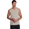image:imageRBX Active Mens Lightweight Quick Dry Performance Sleeveless Muscle TeeJacquard Dot Stone