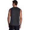 image:imageRBX Active Mens Lightweight Quick Dry Performance Sleeveless Muscle TeeStriated Black Heather
