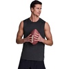 image:imageRBX Active Mens Lightweight Quick Dry Performance Sleeveless Muscle TeeStriated Black Heather