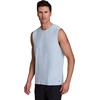 image:imageRBX Active Mens Lightweight Quick Dry Performance Sleeveless Muscle TeeStriated Light Blue Sky