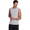 image:imageRBX Active Mens Lightweight Quick Dry Performance Sleeveless Muscle TeeStriated Light Grey Sidewalk