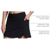 image:imageRBX Active Skort for Women Quick Drying Buttery Soft Golf Skirt with Inner Liner Shorts for Hiking Tennis Pickleball SkorBlack