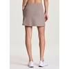 image:imageRBX Active Skort for Women Quick Drying Buttery Soft Golf Skirt with Inner Liner Shorts for Hiking Tennis Pickleball SkorDriftwood