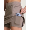 image:imageRBX Active Skort for Women Quick Drying Buttery Soft Golf Skirt with Inner Liner Shorts for Hiking Tennis Pickleball SkorDriftwood